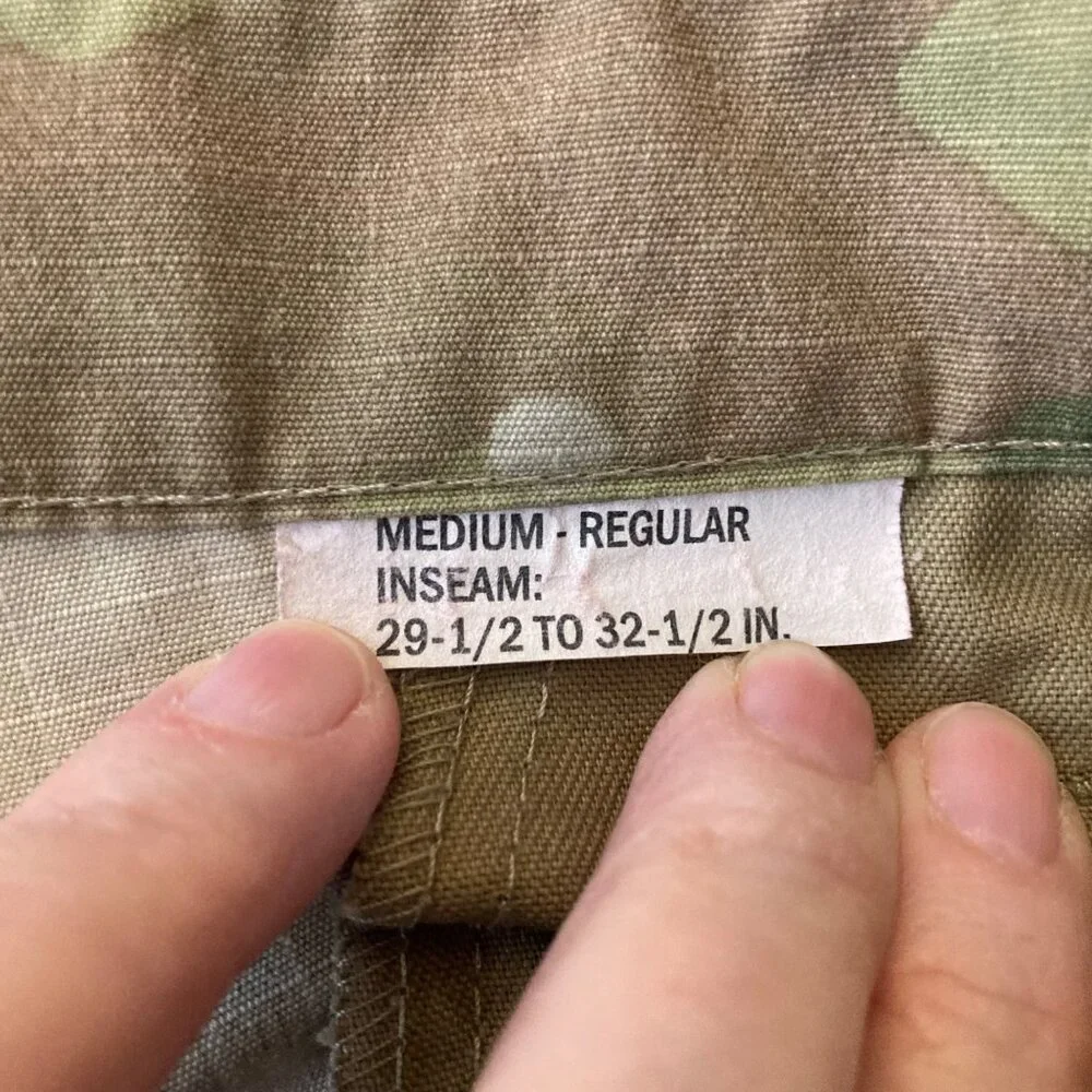 Mens Camo Cargo Cut‎ Off Shorts Green Brown Med Reg Waist 34